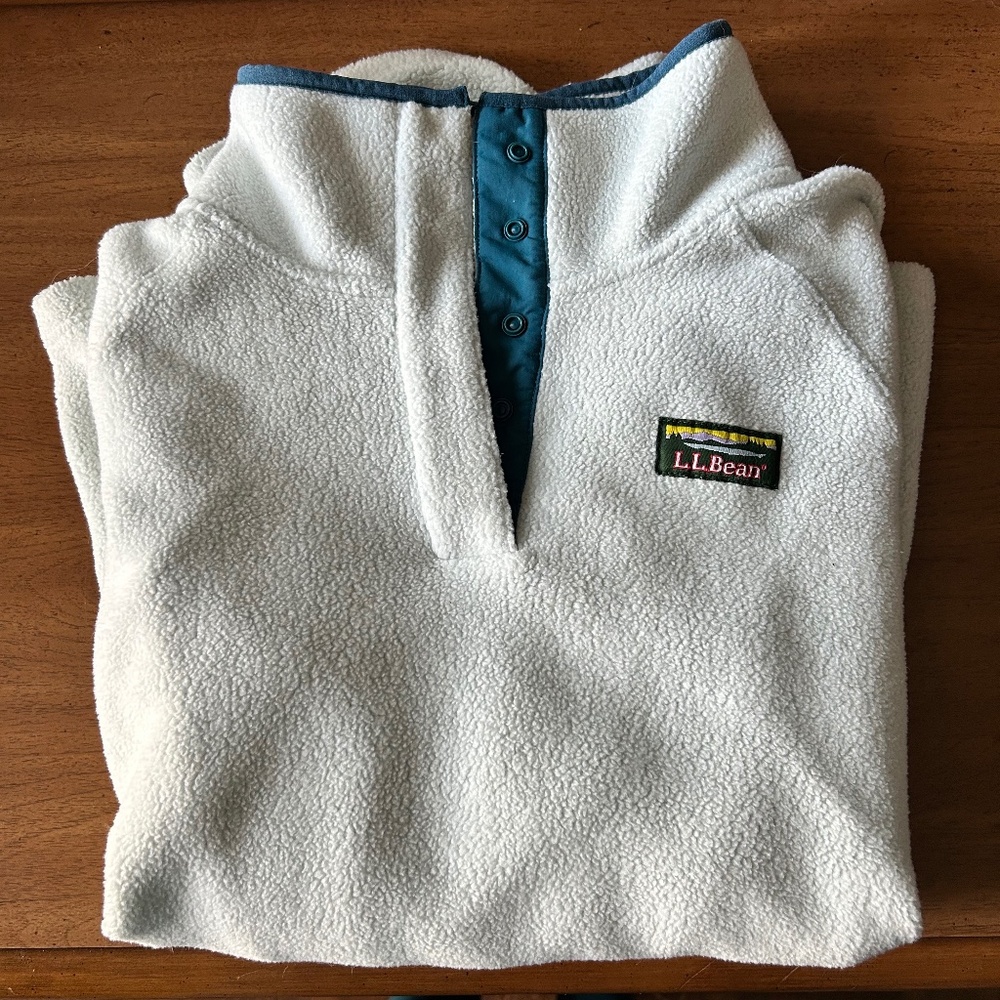 LL Bean Women’s Tumbled Sherpa, Quarter Snap